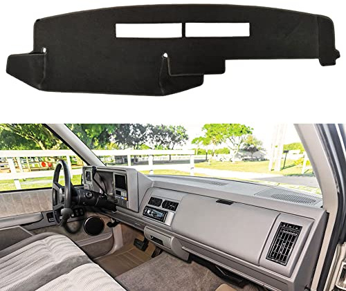 BLIBLIUNIT Dashboard Cover Custom Fit for Chevy Chevrolet/GMC Sierra C1500 C2500 C3500 K1500 K2500 K3500 Pickup Truck 1988-1994 Dash Cover Mat (88-94, Black)