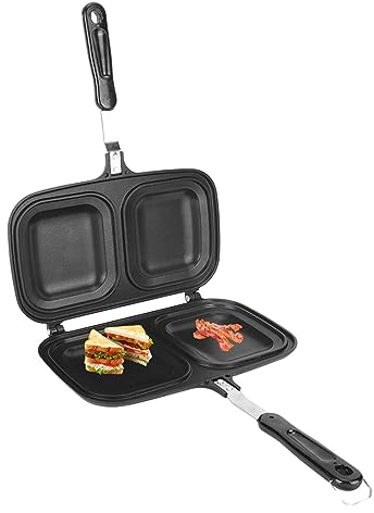 Poêle à petit déjeuner, poêle antiadhésive double face poêle à frire poêle en aluminium grill cuisine cuisson pour Sarten Para crêpes œufs toasts