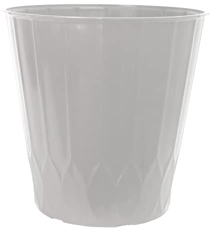 Muddy Hands 22 Litre Large Decorative Plant Pot Indoor & Outdoor Tall Round Plastic Planter for Flowers, Trees & House Plants – Modern Garden Patio Container (Cream)