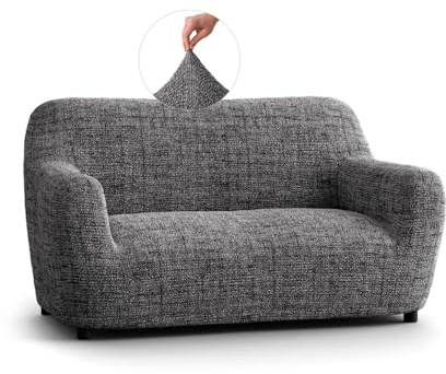 PAULATO - Sofabezug 2 Sitzer Stretch Mikrofaser, kratzfestes Gewebe, maschinenwaschbar, WavyTech-Technologie und Oeko-TEX-Zertifizierung - Kollektion Fantasie Vittoria - Made in Italy
