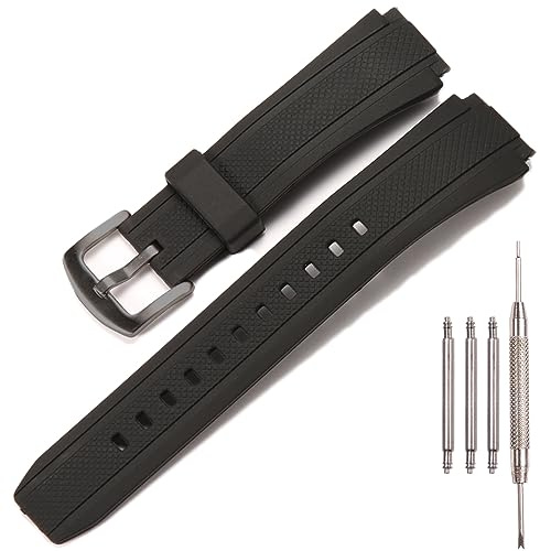 XBHSW Harz Uhrenarmband Kompatibel mit Casio EF-552 Serie Armband wasserdichtes Silikon Ersatz Armband Zubehör