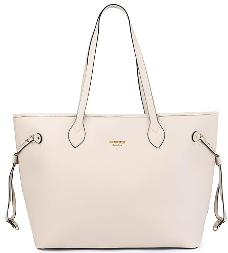 Princely London Shopper Georgia XXL - Riesige Damen Handtasche aus Veganem Leder, Extra großer Shopper für Alltag, Arbeit & Freizeit, Elegante Schultertasche mit Reißverschluss und viel Platz