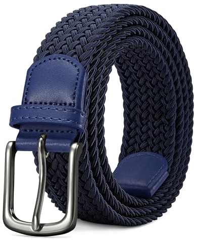 LAKIDAY Ceinture Élastique Tressée pour Homme et Femme Largeur 3,5 cm Longueur Extensible Confortable