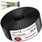Von 5 bis 50m Erdkabel Starkstromkabel NYY-J 4x6 mm² Elektrokabel OFC Ring zur Verlegung im Freien, Erdreich (50m)