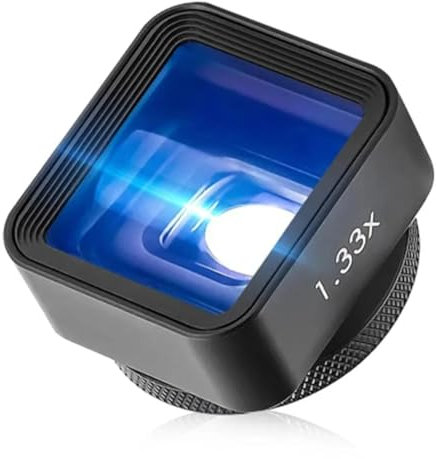 Ficher 1.33X Anamorphic Lens for Phone Camera - Widescreen Movie Filmmaking Mobile Video by Filmic Pro App