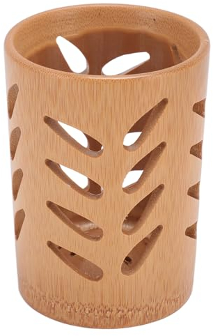 Porte-Brosse à Dents, Porte-Brosse à Dents en Bois, égouttoir avec Trous de Drainage, Porte-gobelet de Salle de Bain à Séchage Rapide pour Pinceaux de Maquillage