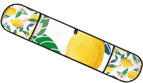 Doppelte Ofenhandschuhe, Topflappen, Blume, Zitrone, hitzebeständig, Ofenhandschuhe, Zuhause, Küche, Kochen, Backen, Ofenhandschuh