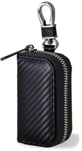 Faraday-Box für Autoschlüssel, Signalblocker, Anti-Hacking, Diebstahlschutz, RFID-Signalblockiertasche, PU-Ledertasche, Blocker