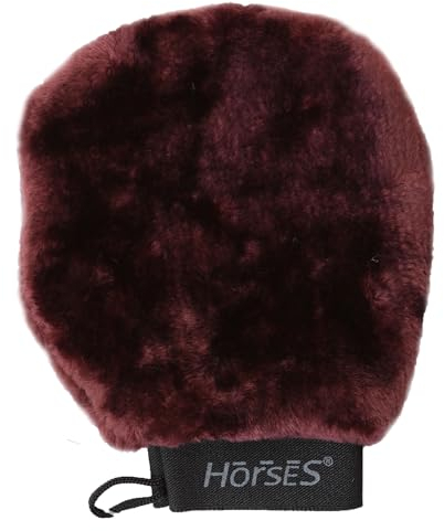 Horses Grooming Teddy-Handschuh, Zubehör für die Pferdepflege, langlebig, ergonomisch und sicher (Braun, Einheitsgröße)