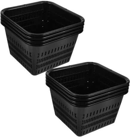 OFFSCH 8stücke Kunststoff Netzbecher Für Hydrokultur Pflanzkörbe Mesh Töpfe Hydroponik Blumentopf Netztöpfe Hydrokulturtöpfe