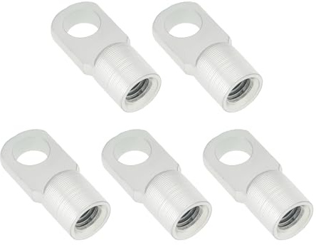 eMagTech 5 Pezzi M8 Supporto Molla A Gas Giunto Piatto Connettore Foro Diametro 8,5 Mm Acciaio Zincato Raccordo Terminale Per Porte Cappe Pensiline Giunto Incernierato Orizzontale