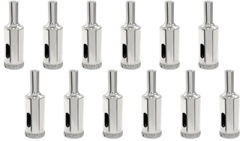 Cjueiom Set di punte diamantate da 5/8 di pollice 16 mm, set di punte da trapano per vetro, punte diamantate per piastrelle di ceramica, porcellana, marmo, granito, pietra