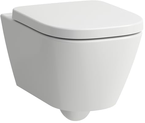 Laufen Meda WC suspendu Advanced, sans rebord, Silent Flush, 360x540mm, fixation cachée chasse deau basse, H8201100000001, Couleur: blanc