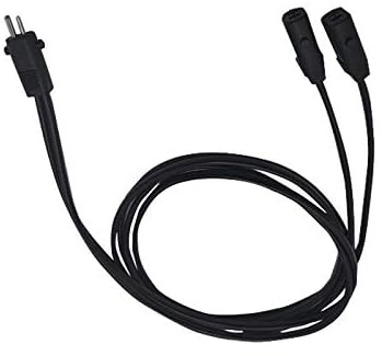Fromann 1.2m 2 Pin Y Splitter Power Cable for Recliner Lift Chair,black