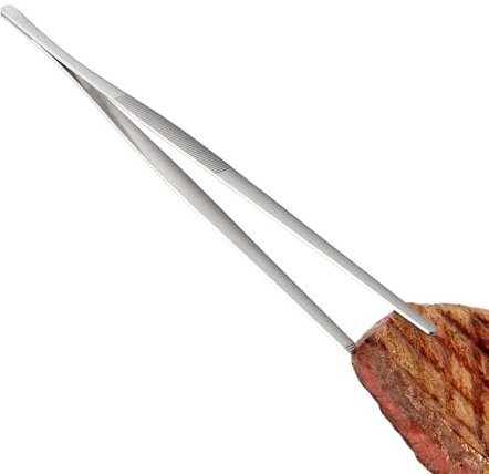 Pinzas Para Parrilla,Tenacillas De Acero Inoxidable Para Barbacoa | Agarrador Antideslizante Para Cocina - Para Carne, Pescado, Ensaladas, Pastas Y Buffet