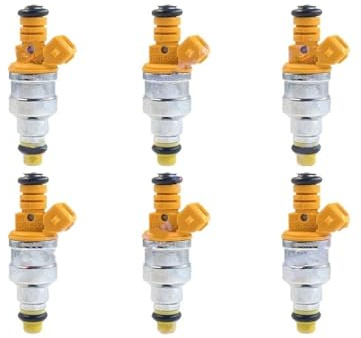 Dusibulv Inyector Combustible para Modelos 1983-1986 De 1,4 L Y 2,2 L 0280150208 FJ688 6 Inyectores De Combustible EV1 Mejorados Boquillas de inyección