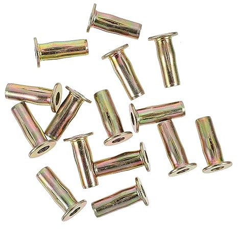 MAGICLULU 15 Stücke Kreative Kohlenstoffstahl Nietmuttern in Laternenform Multifunktionale Reparaturbefestigungen für Metallplatten und Rohre Einfach zu Verwenden