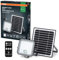 OSRAM Lámpara LED solar exterior Endura para exteriores con luz de inundación y panel solar, cable de 5 m, con mando a distancia y sensor de movimiento PIR, 10 W, 1400 lm, 840, 4000 K, eficiencia