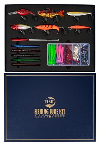 104PCS Fishing Lures Set Gifts for Fisher Adult Men Teen Boys, Freshwater and Saltwater Fishing Gear Kit for 2025 Xmas Surprise Gift (6A)