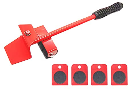 Garosa Rullo per Mobili, Sollevatore per Carichi Pesanti con 4 Cursori, Design in Acciaio A3 per Spostare Divani, Frigoriferi e Altro Ancora