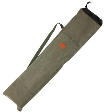 PciDinFo Pole Storage Bag Rutentasche - Organizer mit Schulterriemen & Kordelzug, Canvas Material - Schützt Angelruten & Zubehör, Geräumig, Für Angler