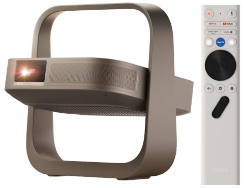 XGIMI Elfin Flip 4K Videoprojecteur Portable, RGB Triple Laser Home Cinéma