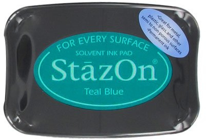 Stempelkissen Stazon Teal Blue