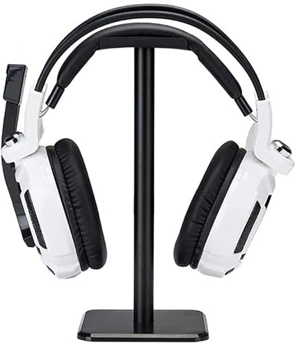 Nwubay Headphone Stand Aluminum Holder for Microsoft Xbox One Chat, Turtle Beach Recon 50X/50P/Beach XO One Stereo, KingTop Each G2000, Sony PlayStation Stereo Headset & More Black