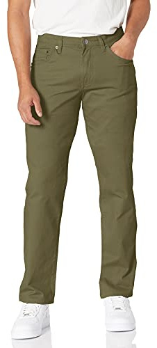 Amazon Essentials herr Rakt passform 5-fickor stretch twillbyxa