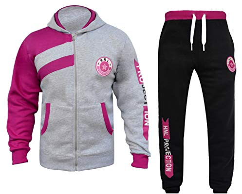 GUBA® Bas de survêtement pour garçons, sweat à capuche HNL Projection et joggings pour filles, vêtements de sport, pantalon de sweat-shirt, pantalons de survêtement pour garçons, ensemble de