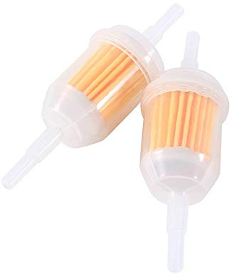 Tbest bränslefilter, 2-pack bensinfilter Universal bilmotor bensin inlinerör Återanvändbart bränslefilter 6 mm 8 mm slangförfilter för bil bil motorcykel