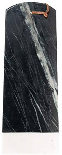 Foreside Home & Garden - Tagliere rettangolare in marmo nero
