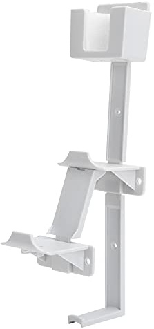 Controller Wall Bracket, L-Shaped Bracket Has Good Balance Headset Holder Abs Material Universal Wall Mount Bracket with Screws and Screwdriver Set for Game Controller(White)
