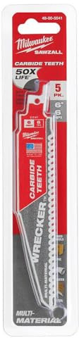 Hoja de sierra sable TCT WRECKER 150/6T (x5) | 48005541 - Milwaukee