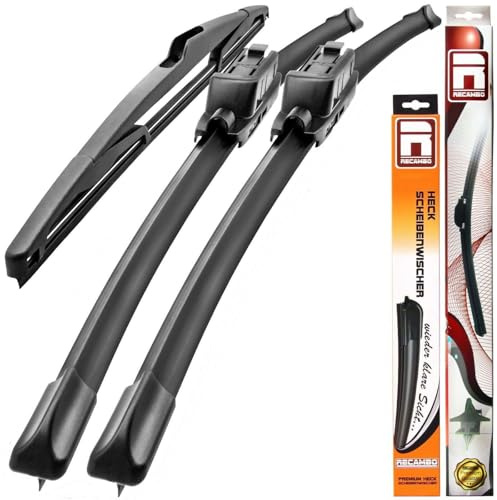 Recambo SCHEIBENWISCHER VORNE + HINTEN kompatibel für FORD FOCUS II | BJ 2004-2010 (3er Set: 650mm / 425mm / 350mm)