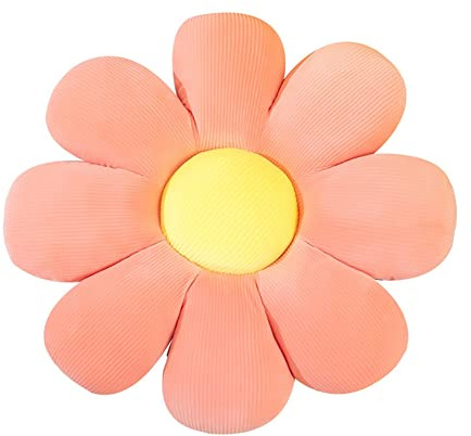 Uposao - Cojín de almohada de flores de Margarita, almohada de suelo con flores, cojín de decoración, forma de flor para niñas, juguetes de peluche, cojín de silla, 40 cm