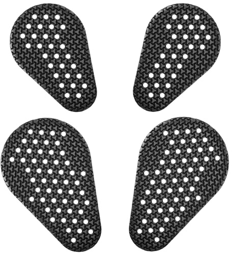 SAS-TEC Tripleflex Belüftete CE UKCA Level 2 Flaches Design Körperschutz für Schulter/Ellenbogen/Knie/Hüfte – Rüstung Upgrade Einsätze 4-teiliges Set für Erwachsene im Radsport – Schwarz