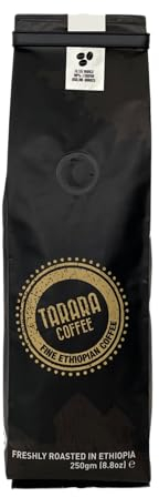 Tarara Coffee - Café Moulu Premium - 100% Arabica Pur Ethiopie - Torréfaction Artisanale Medium-Dark - Riche & Aromatique - 250g