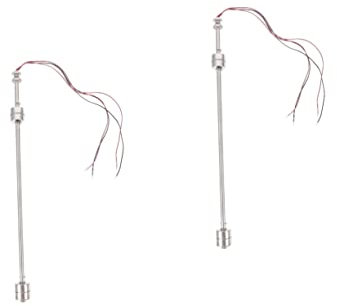 HOMSFOU 2stücke Edelstahl Wasserstandsensor Float Switch Praktischer Wassersensor Für Wassertanks Aquarien Schwimmbecken Und Brunnen Kompakt Langlebig Hohe Empfindlichkeit Silberfarben