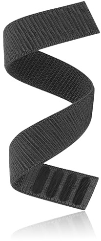 ZmdecQna Hook and Loop Nylon Watch Strap, Ultralight Sport Wrist Band,22mm Quick Dry,Super Rugged Nylon Sports Strap With Woven Loop Design, For Men