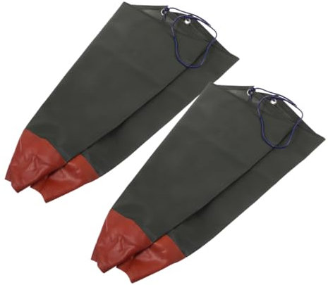 ULTECHNOVO 2pairs Extra Long Rubber Sleeves for Gardening Fishing and Housework Dish Washing Arm Protection Guards