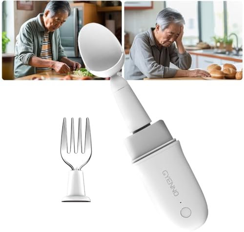 Cuchara para Parkinson, Utensilio Adaptable para La Enfermedad de Parkinson, Ayudas para Parkinson para Vivir con Temblores Activos Únicos Tecnología de Asistencia