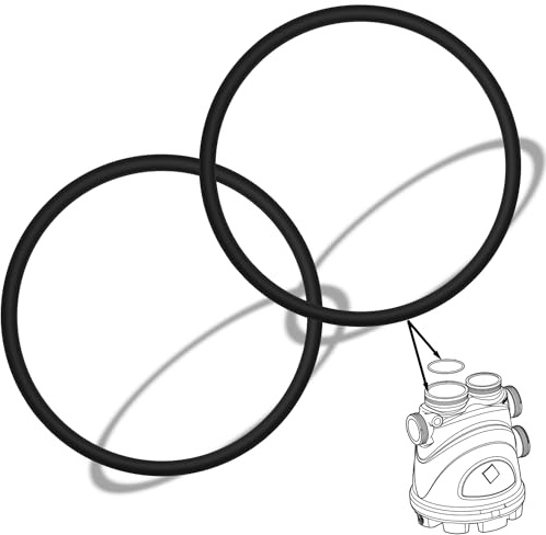 Sporthfish R0586300 O-Ring mit großem Kragen, kompatibel mit Jandy Zodiac Fusion Inground & Soft (Salt System) Fusion Inground Vision Pro oberirdische O-Ringe Dichtung R0502300, VITON, Schwarz, 2