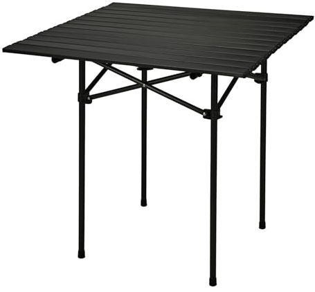 Table pliante Well Home en métal noir 70x70x69cm