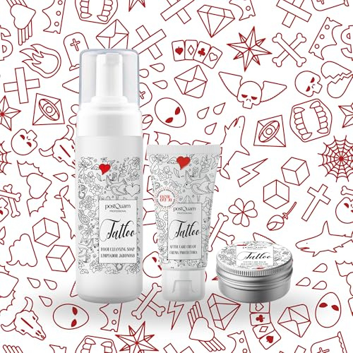 PostQuam - Pack Cuidado Completo para Tatuajes - Hidratación, Regeneración y Protección - Tattoo Balm + Tattoo Aftercare Gel + Tattoo Cream