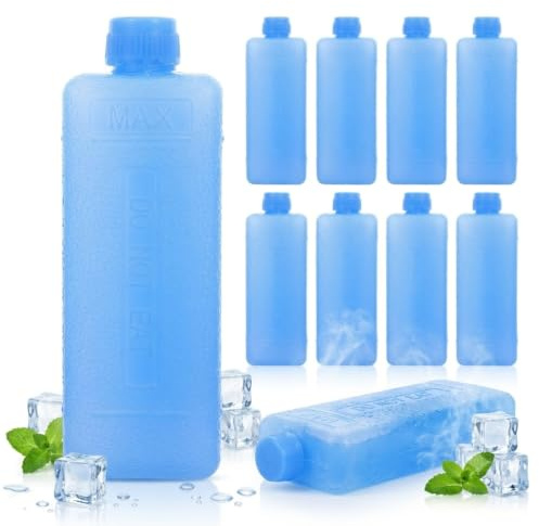Veemoon Reusable Ice Packs for Air Conditioner, Ice Packs Freezer Blocks | Mini Freezer for Air Conditioner Fan PackIce Fan for Rapid for Hot Summer Days Camping Travel and Office Use Fishing Picnic