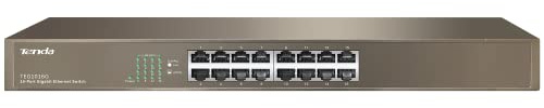 Tenda TEG1016G commutateur réseau Non-géré Gigabit Ethernet (10/100/1000) 1U Bleu
