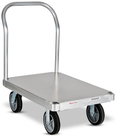 Magline PTK2436S1-Q Aluminum Smooth Deck Platform Truck, 1600 to 3000lbs Capacity, 36 Length x 24 Width