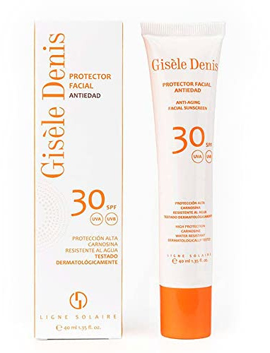 GISÈLE DENIS - Protector Solar Facial Antiedad, 40 ml, Protección FPS30, Crema Solar, Cuidado de Piel, Resistente al Agua, para Uso Diario, Previene Manchas, Arrugas y Envejecimiento de Piel