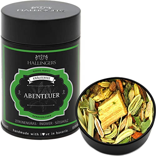 Hallingers Genuss Manufaktur Loser Kräuter-Tee mit Zitronengras, Ingwer & Süßholz